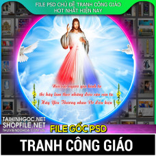 File psd tranh Công Giáo 2023